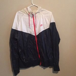 Nike sportswear over coat